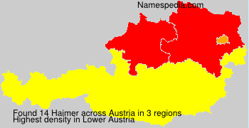 Surname Haimer in Austria