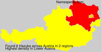 Surname Hazuka in Austria