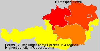 Surname Heinzinger in Austria