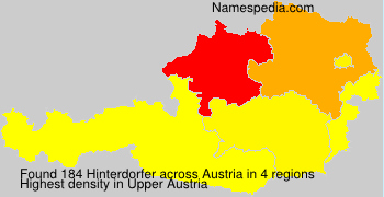 Surname Hinterdorfer in Austria
