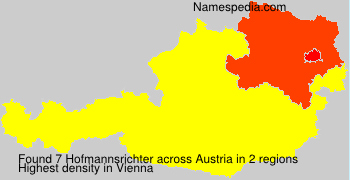 Surname Hofmannsrichter in Austria Surname Hofmannsrichter in Austria