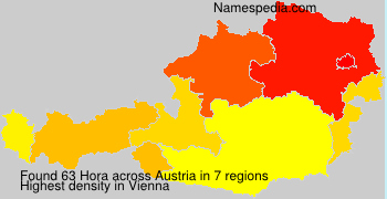 Surname Hora in Austria