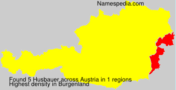 Surname Husbauer in Austria