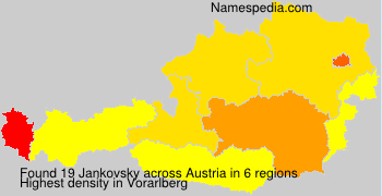 Surname Jankovsky in Austria