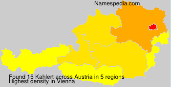 Surname Kahlert in Austria