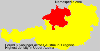 Surname Kaplinger in Austria Surname Kaplinger in Austria