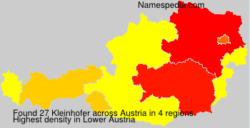 Surname Kleinhofer in Austria