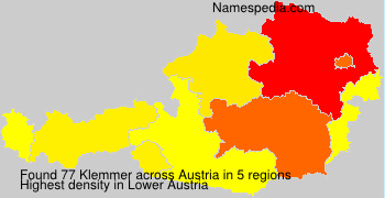 Surname Klemmer in Austria