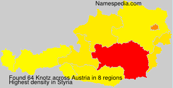 Surname Knotz in Austria