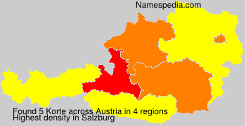 Surname Korte in Austria