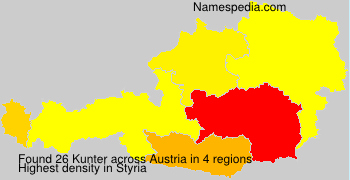 Surname Kunter in Austria