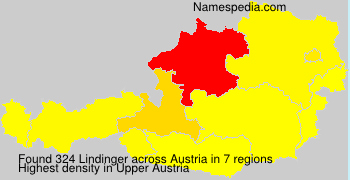Surname Lindinger in Austria