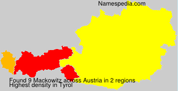 Surname Mackowitz in Austria Surname Mackowitz in Austria