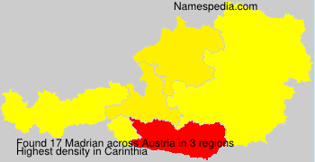Surname Madrian in Austria Surname Madrian in Austria