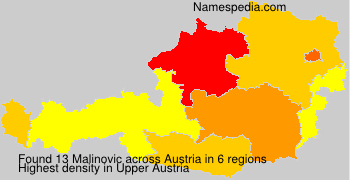 Surname Malinovic in Austria