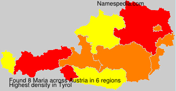 Surname Maria in Austria
