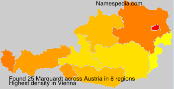 Surname Marquardt in Austria