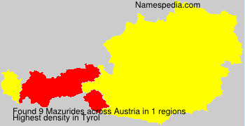 Surname Mazurides in Austria Surname Mazurides in Austria