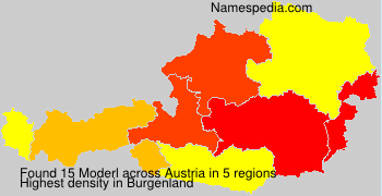 Surname Moderl in Austria