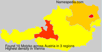 Surname Motzko in Austria
