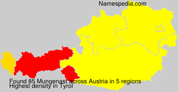 Surname Mungenast in Austria
