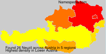 Surname Neuzil in Austria