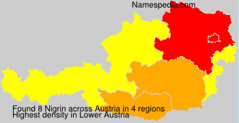 Surname Nigrin in Austria