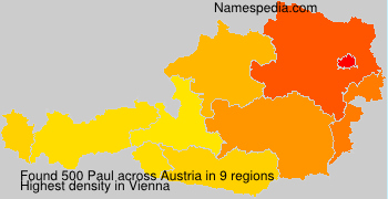 Surname Paul in Austria