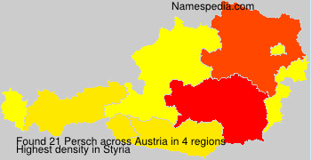Surname Persch in Austria