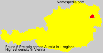 Surname Preissig in Austria