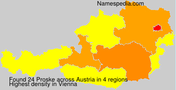 Surname Proske in Austria