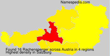 Surname Rachensperger in Austria