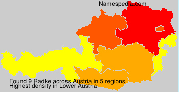 Surname Radke in Austria