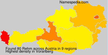 Surname Rehm in Austria