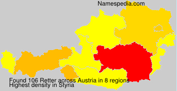 Surname Retter in Austria
