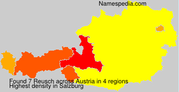 Surname Reusch in Austria