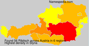 Surname Ribitsch in Austria