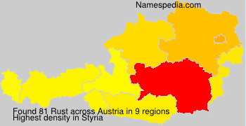 Surname Rust in Austria