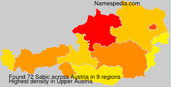 Surname Sabic in Austria
