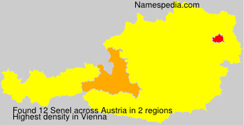 Surname Senel in Austria