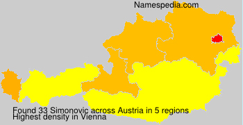Surname Simonovic in Austria