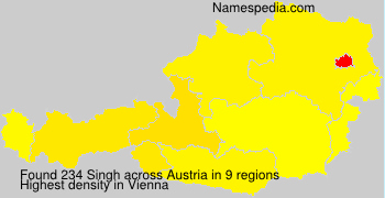 Surname Singh in Austria