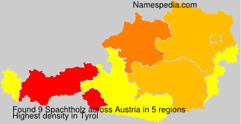 Surname Spachtholz in Austria