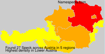 Surname Speck in Austria