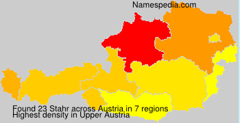 Surname Stahr in Austria