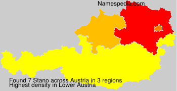 Surname Stano in Austria
