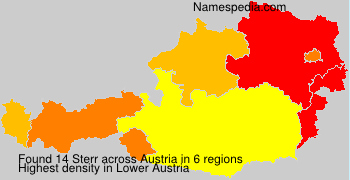 Surname Sterr in Austria
