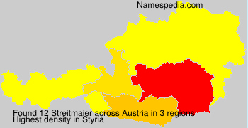 Surname Streitmaier in Austria
