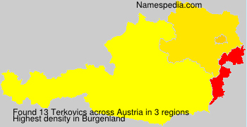Surname Terkovics in Austria