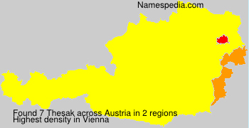 Surname Thesak in Austria Surname Thesak in Austria